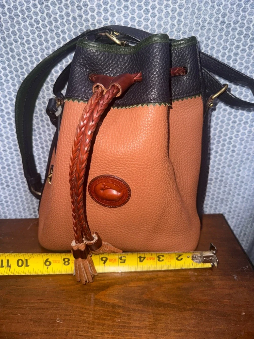 Vintage Dooney and Bourke Bucket Bag - Tan & Black - Picture 9 of 9